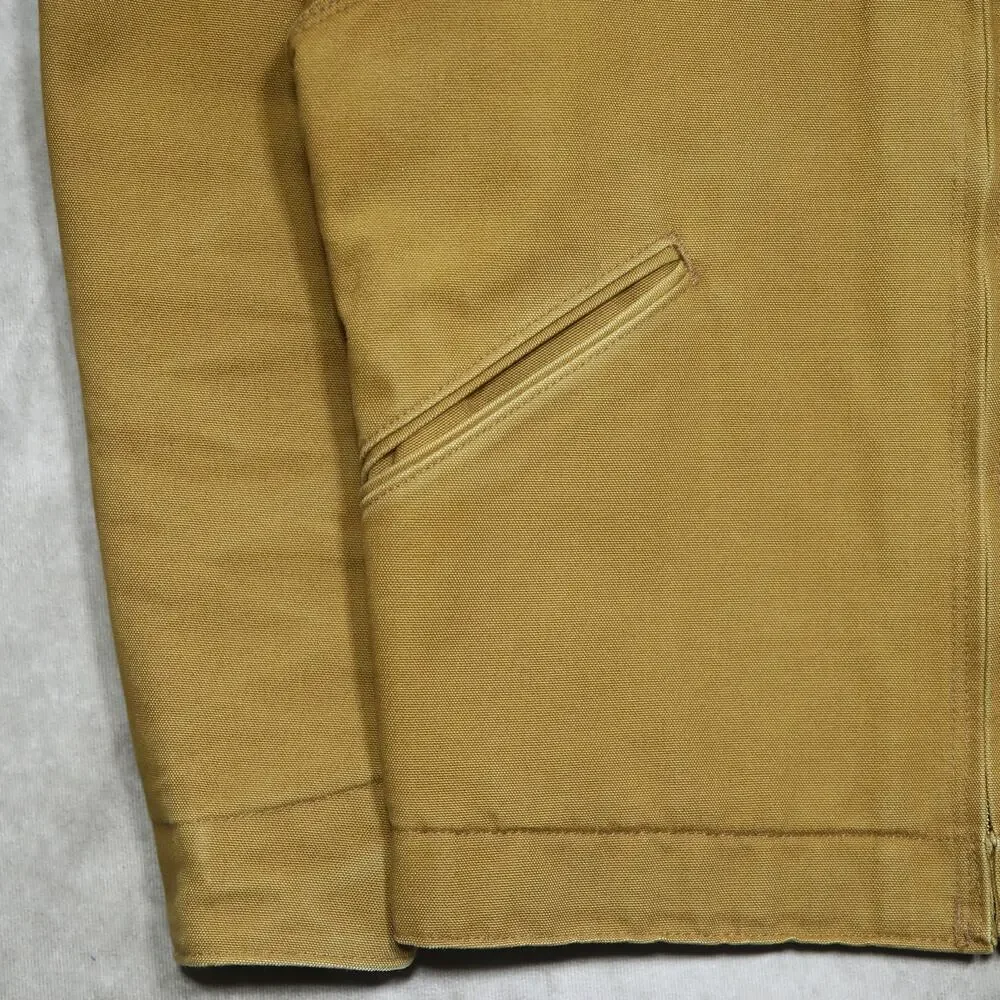 Vintage Carhartt J001 BRN Faded Brown Detroit Jacket Size Small - Picture 6 of 16